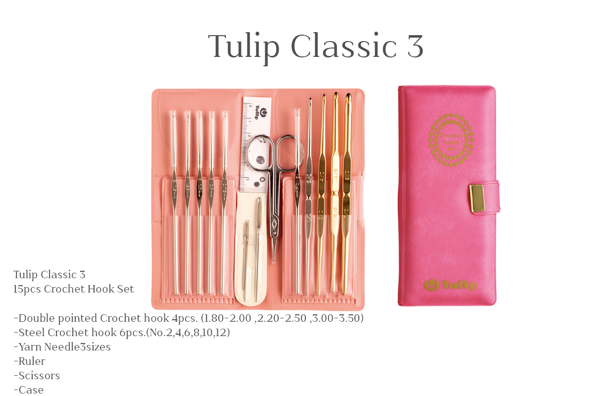 เข็มโครเชต์ Tulip Classic ของมีจำกัด Tulip มีชุดรวม13pcs มีชุดรวม15pcs มีชุดรวม18pcs