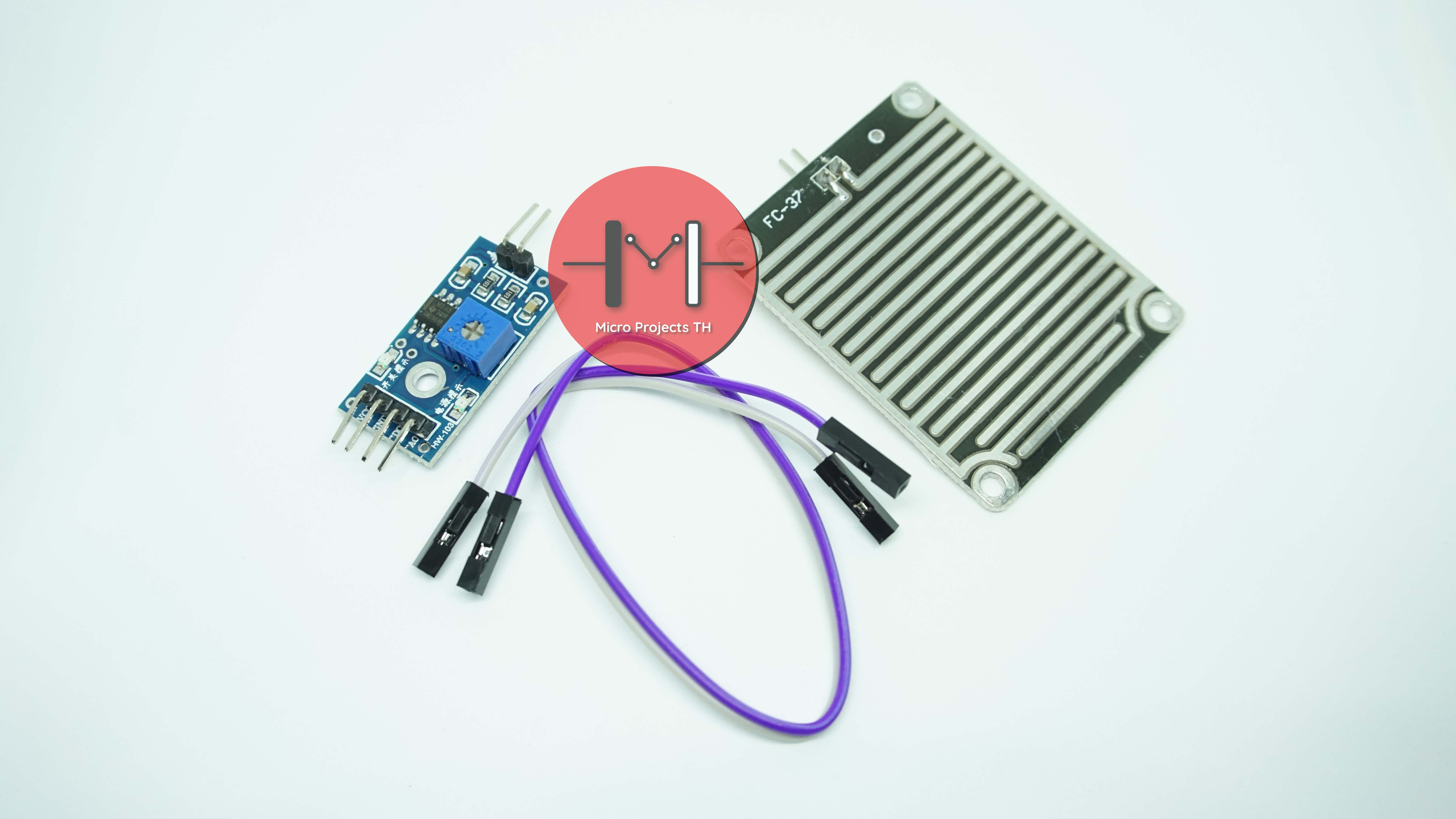 เซ็นเซอร์น้ำฝน Rain / Water Detection Sensor Module