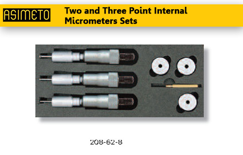 ASIMETO,P17,Two and Three Point Internal Micrometers Sets,208-61-9/209-61-9