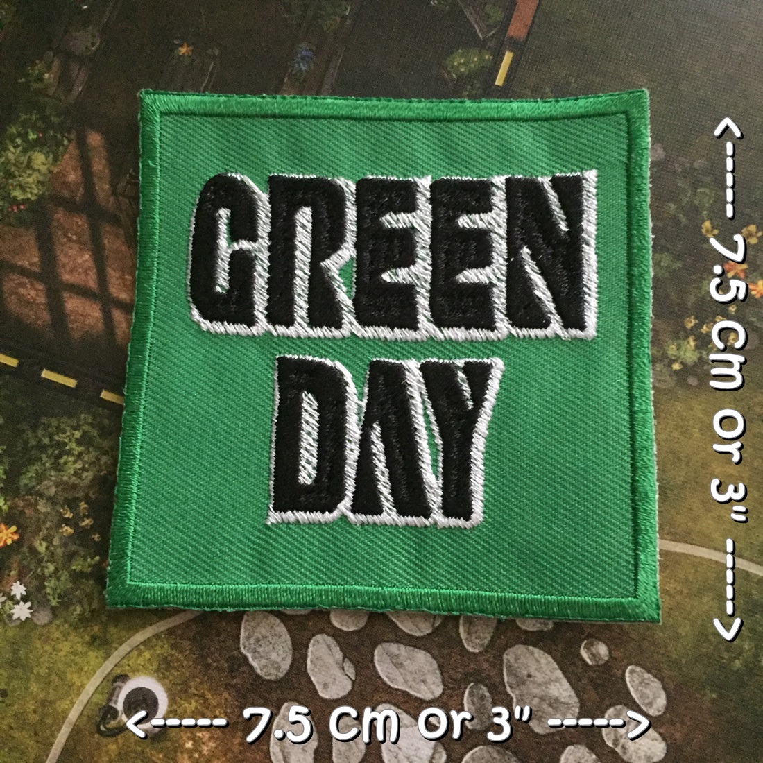 Green Day วงดนตรี ร็อค เฮฟวี่เมทัล พังค์ ตัวรีดแบบปัก อาร์มปัก ตัวรีดติดเสื้อ ตัวรีด ติดกระเป๋า ติดหมวก ติดแจ๊คเก็ต Rock Iron on Embroidered Patch