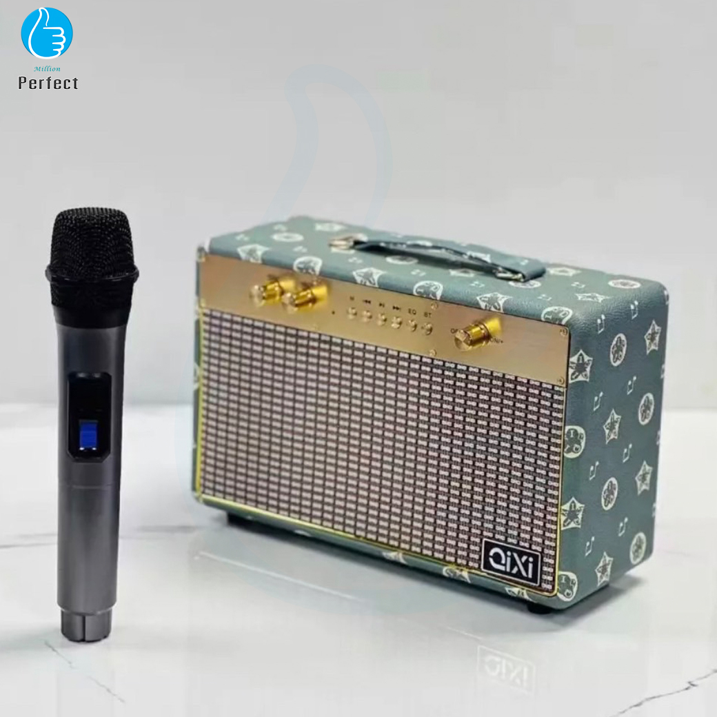 ลำโพงบลูทูธ QIXI รุ่น SK-2030 ลำโพงคลาสิค วินเทจ เสียงดีแบตทนตัวใหญ่ แถมไมโครโฟน(ไมล์ลอย)