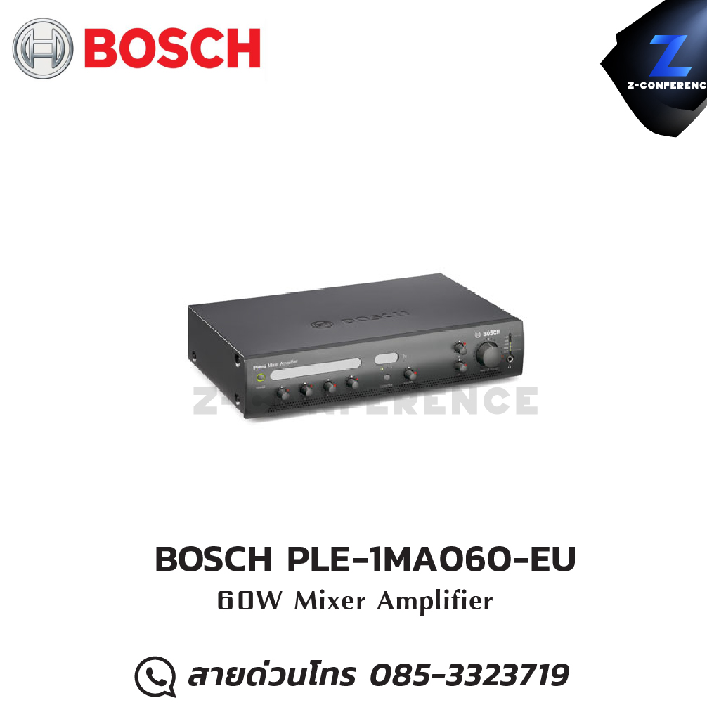 BOSCH PLE-1MA060-EU มิกเซอร์ , mixer , มิกเครื่องเสียง , มิกเซอร์ดิจิตอล , มิ๊กดิจิตอล , แอมป์ , amplifier, power amp, power amplifier