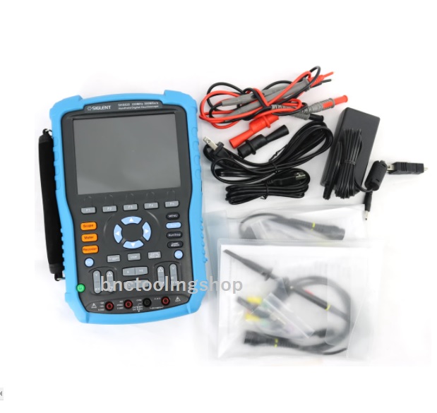 ดิจิตอลออสซิโลสโคปแบบพกพา,Handheld Digital Oscilloscope Siglent (G&G- SHS820 ) 2 Channel 200MHz 500MS/s 32k Siglent Oscilloscope Multimeter.