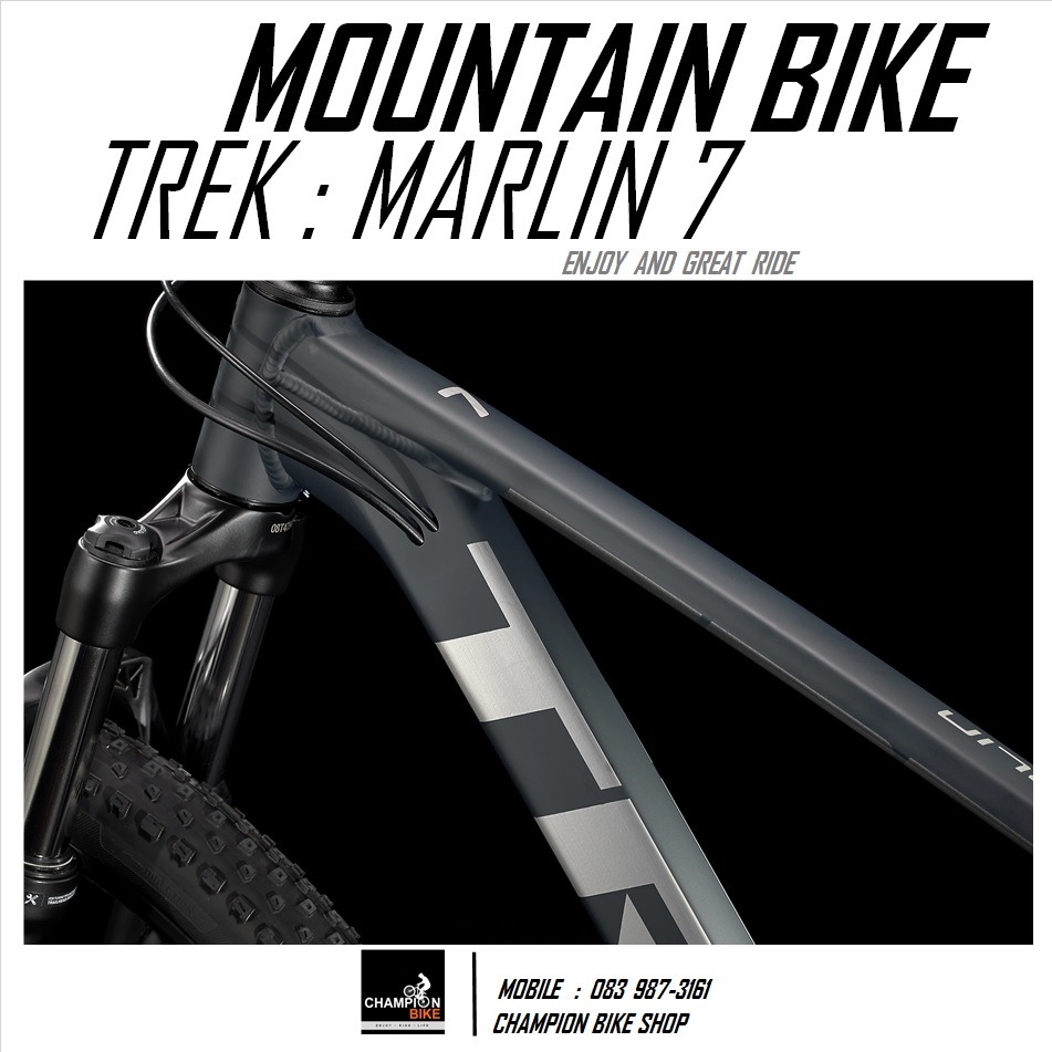 จักรยานเสือภูเขา TREK MARLIN 7 DISC MOUNTAIN BIKE - 2022 สีน้ำเงินเข้มด้าน-เงิน