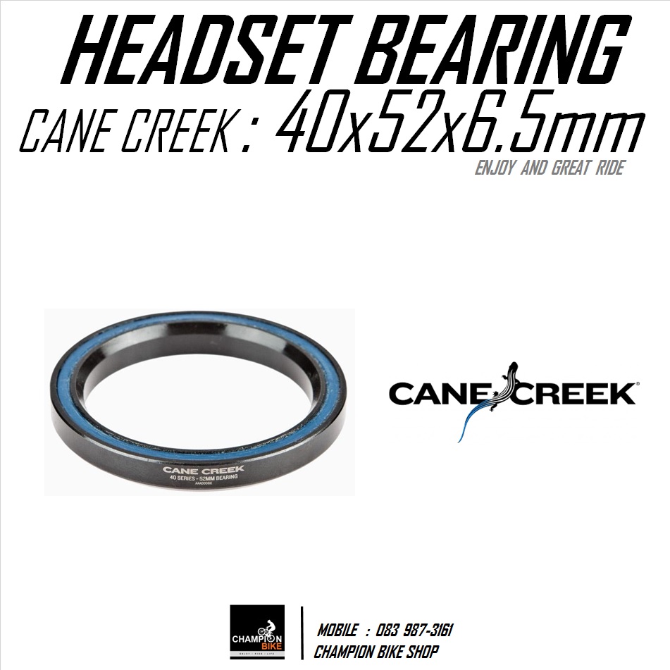 ลูกปืนคอจักรยาน เทเปอร์ 40x52x6.5mm CANE CREEK BEARING : 40x52x6.5mm TAPER HEADSET BEARING