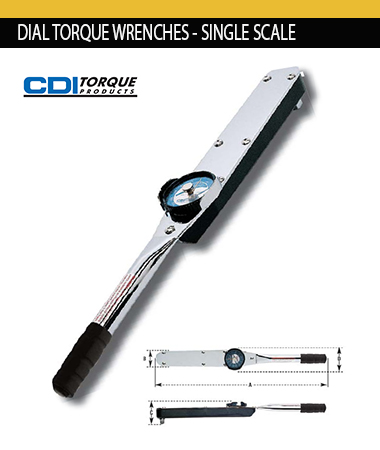 CDI,DIAL TORQUE WRENCHES - SINGLE SCALE,301LDINSS