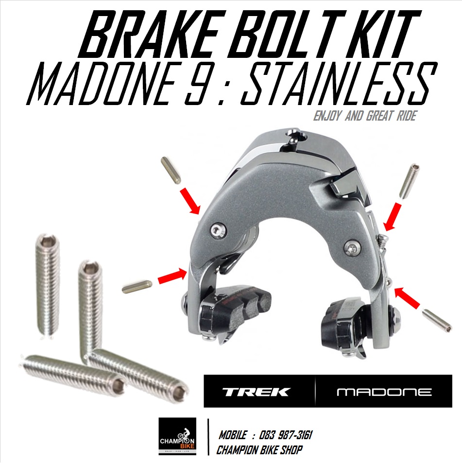 น็อตเบรคมาโดน น็อตปรับก้ามเบรค TREK MADONE 9 BRAKE BOLT KIT สแตนเลส