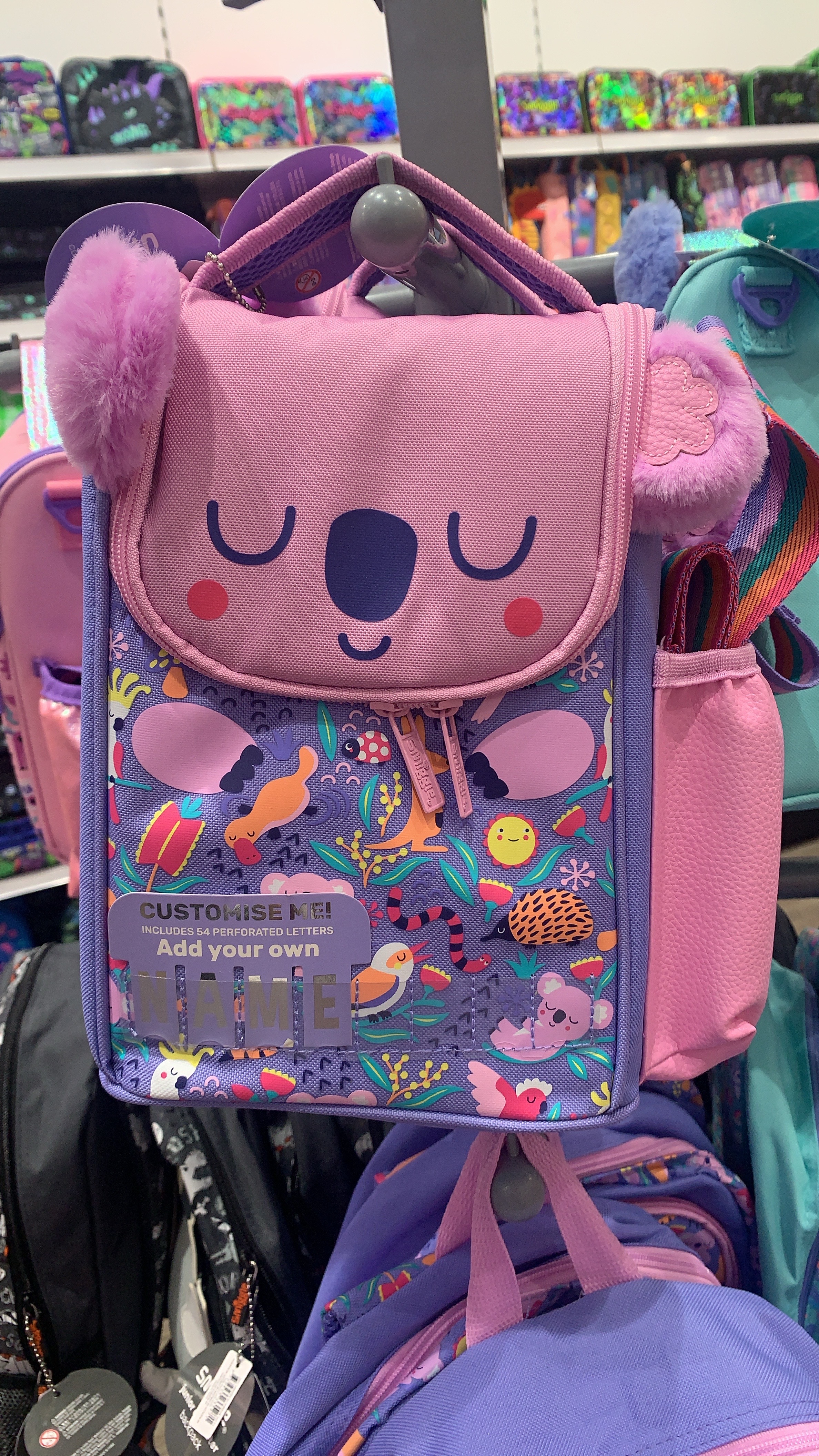 กระเป๋าเก็บอุณหภูมิ Smiggle Teeny Tiny Id Strap Lunchbox-หมีม่วง