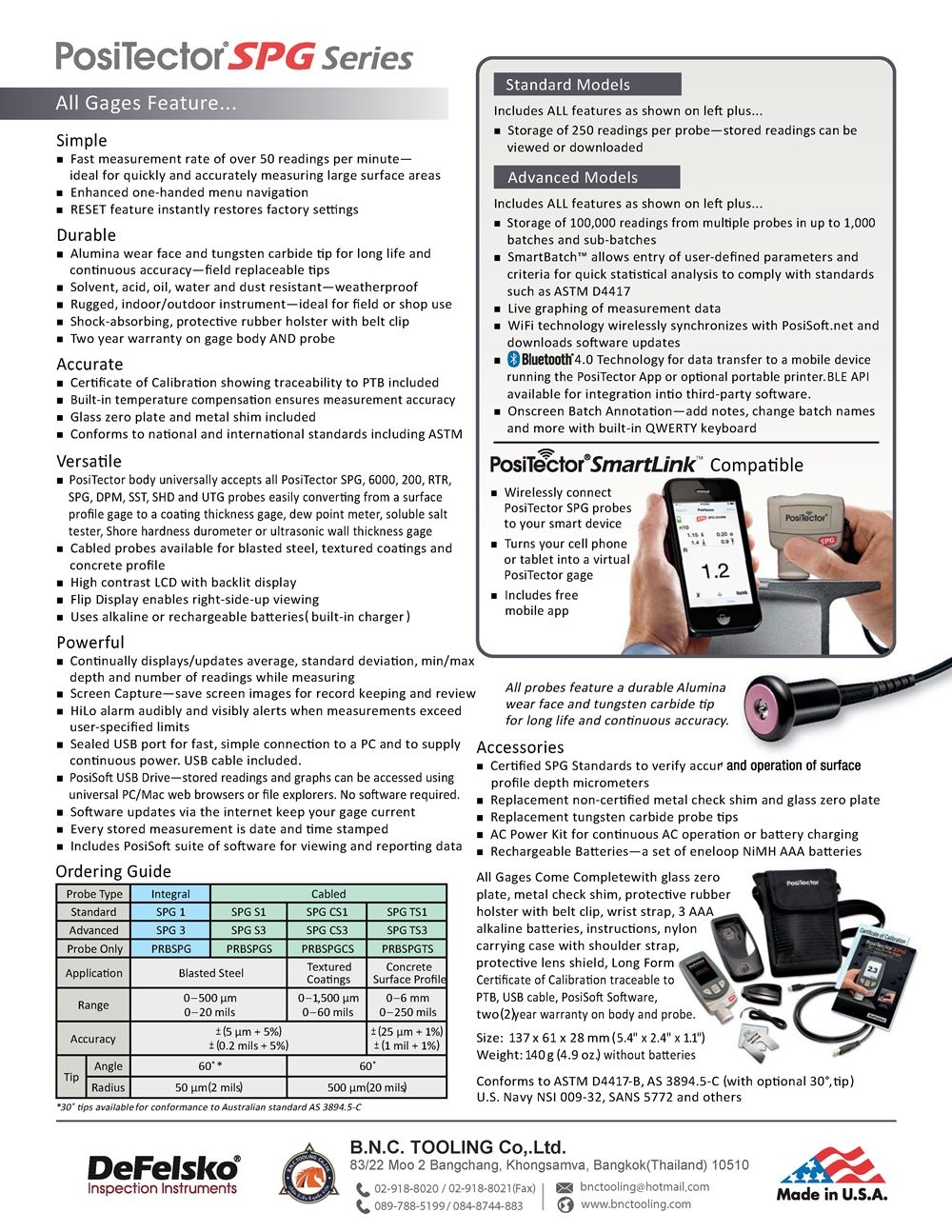 DeFelsko,Surface Profile,PosiTector SPG