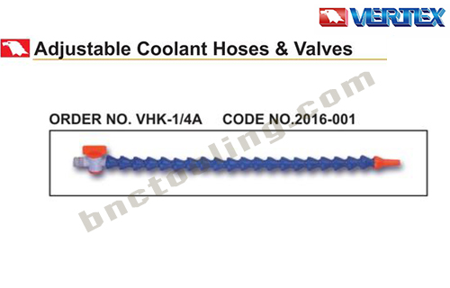VERTEX,Adjustable Coolant Hose-Valves-VHK-1/4A