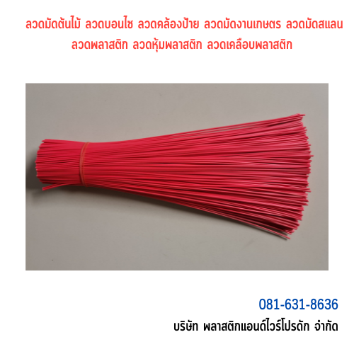 ลวดมัดต้นไม้ ลวดผูกต้นไม้ ลวดขึงสแลน ลวดเพาะชำ ลวดผูกป้าย ลวดบอนไซ ลวดคล้องป้าย ลวดมัดงานเกษตร ลวดลวดมัดสแลน หุ้มแบบกลม-บจก.พลาสติกแอนด์ไวร์โปรดัก SKU-00640