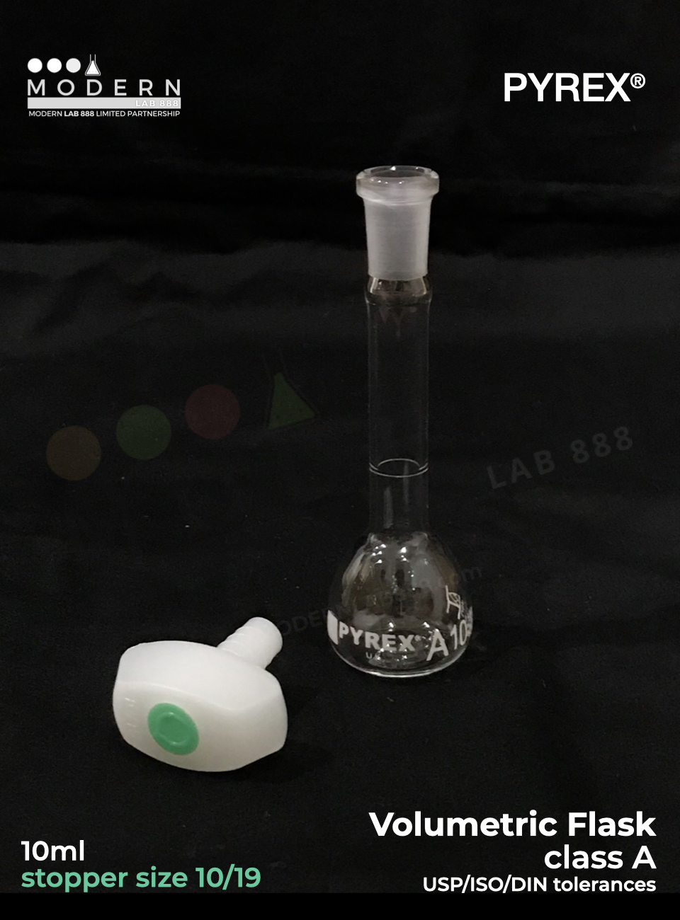 ขวดวัดปริมาตร / Volumetric Flasks, Class A (Batch Certificate), PYREX