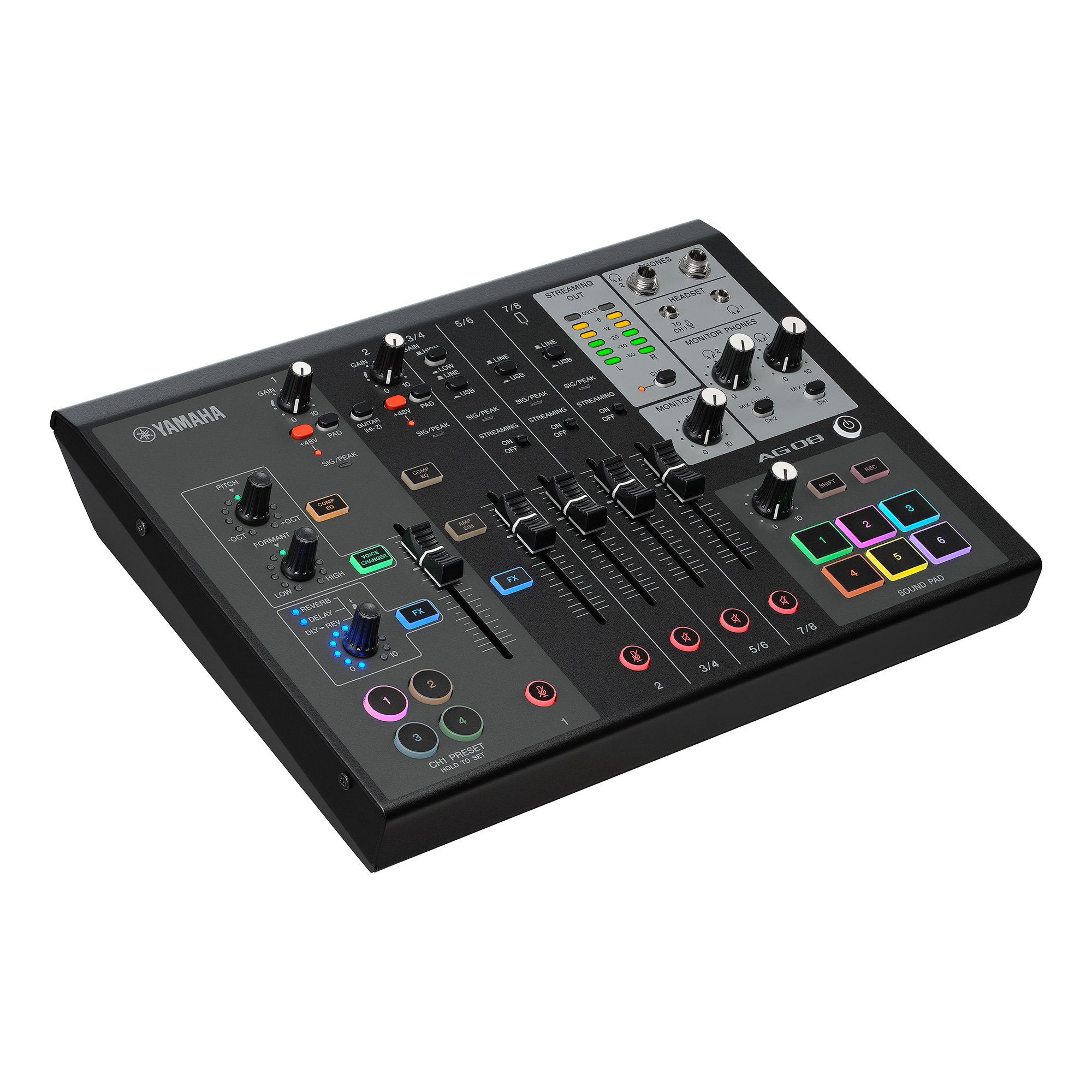YAMAHA AG08 Live Streaming Mixer มิกเซอร์ , mixer , มิกเครื่องเสียง , มิกเซอร์ดิจิตอล , มิ๊กดิจิตอล