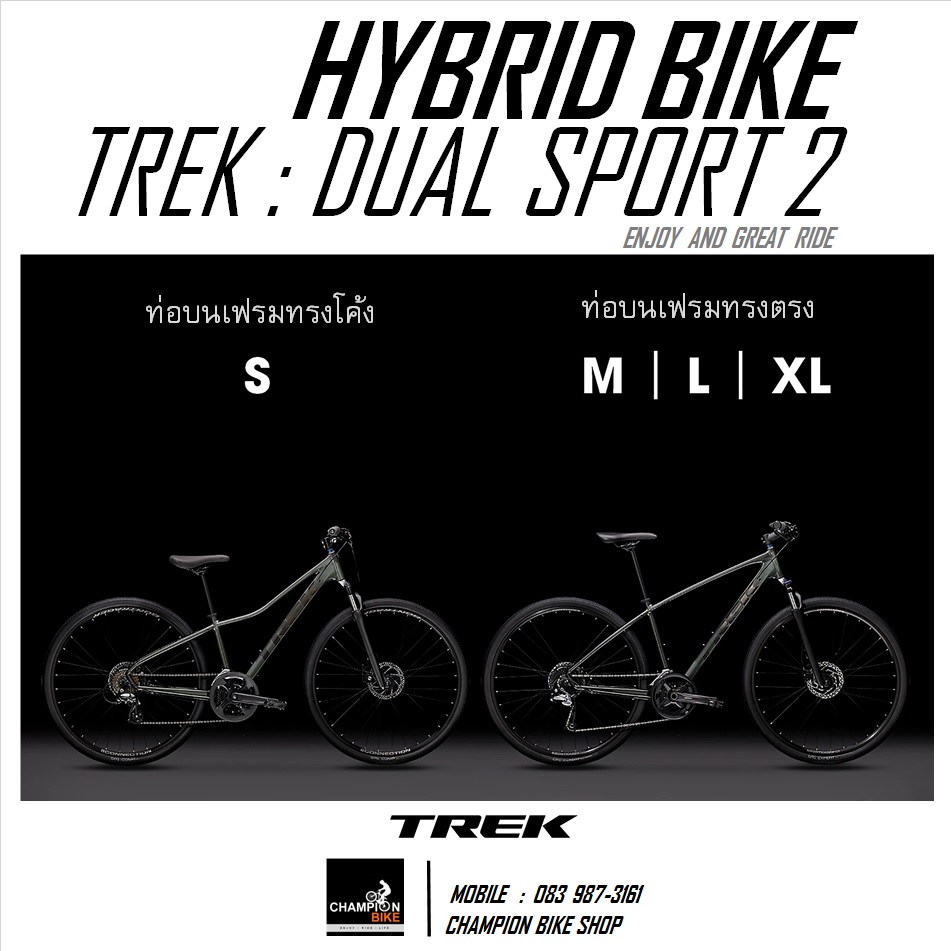 จักรยานไฮบริด TREK DUAL SPORT 2 DISC HYBRID BIKE - 2021 สีเทาเมทัลลิค-เงิน