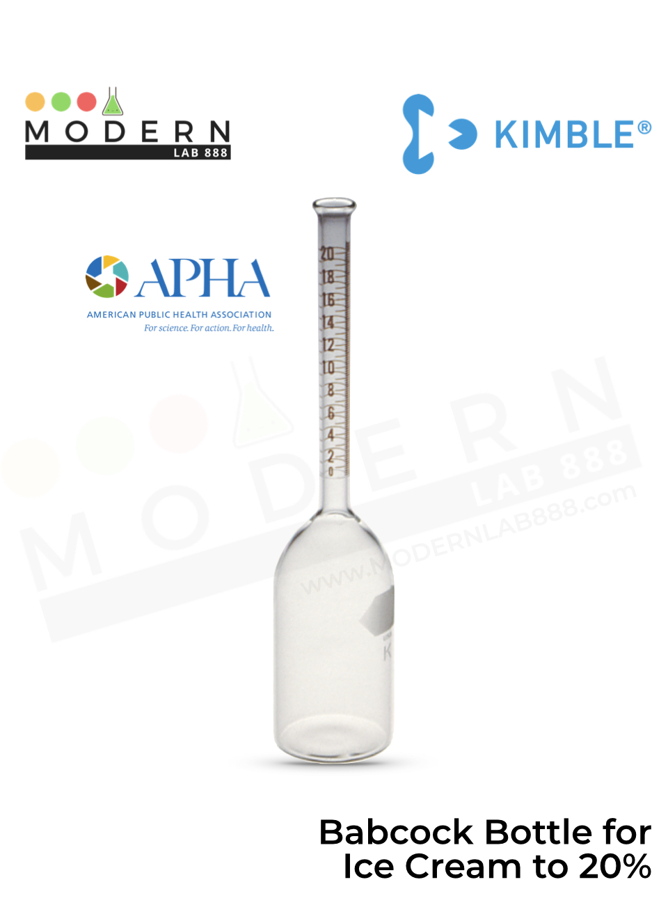 Babcock Bottle for Ice Cream to 20%