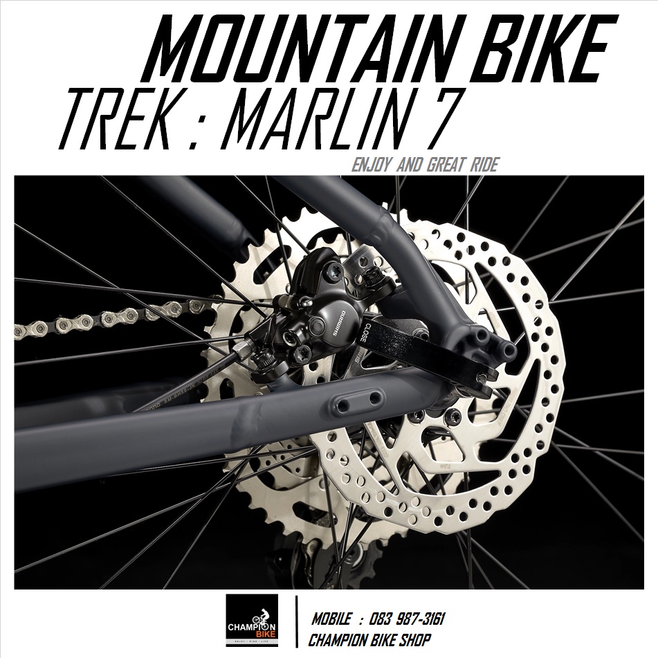 จักรยานเสือภูเขา TREK MARLIN 7 DISC MOUNTAIN BIKE - 2022 สีน้ำเงินเข้มด้าน-เงิน