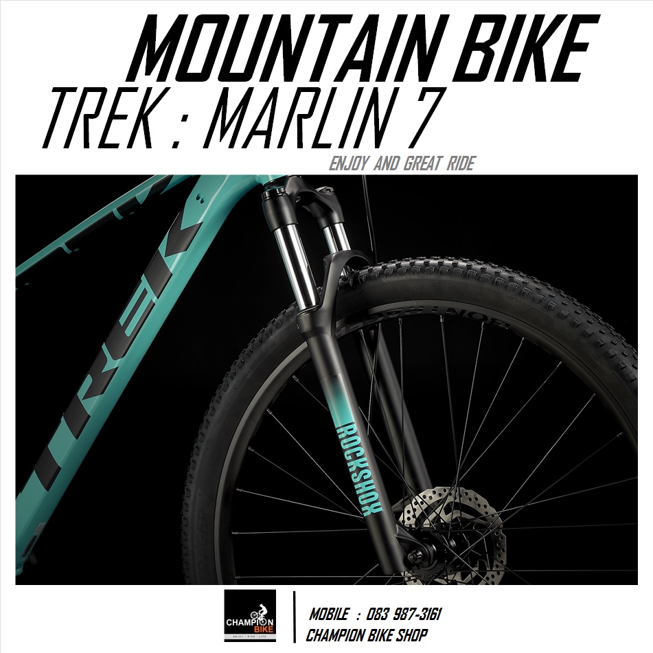 จักรยานเสือภูเขา TREK MARLIN 7 DISC MOUNTAIN BIKE - 2022 สีเขียวมินต์-ดำ
