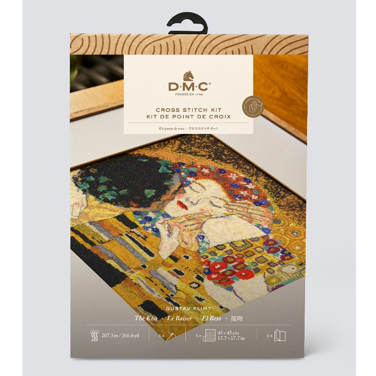 DMC Cross Stitch Kit ชุดงานปักครอสคิส The Kiss Made in france 🇫🇷 (BK1811/RE)