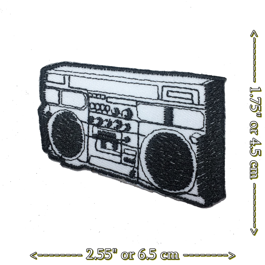วิทยุ วินเทจ คลาสสิค ตัวรีดติดเสื้อ อาร์มรีด อาร์มปัก ตกแต่งเสื้อผ้า หมวก กระเป๋า แจ๊คเก็ตยีนส์ Hipster Embroidered Iron on Patch