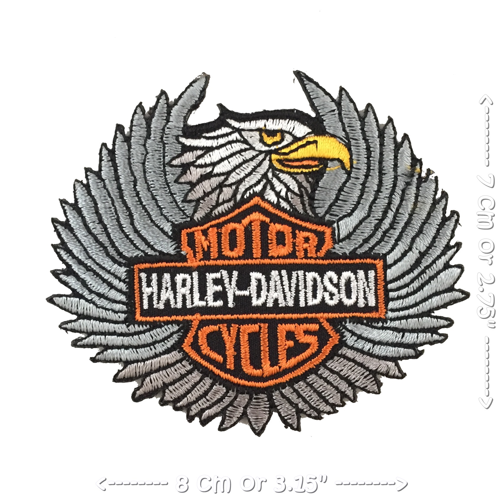 Harley Motorcycle ตัวรีดติดเสื้อ อาร์มรีด อาร์มปัก ตกแต่งเสื้อผ้า หมวก กระเป๋า แจ๊คเก็ตยีนส์ Racing Embroidered Iron on Patch