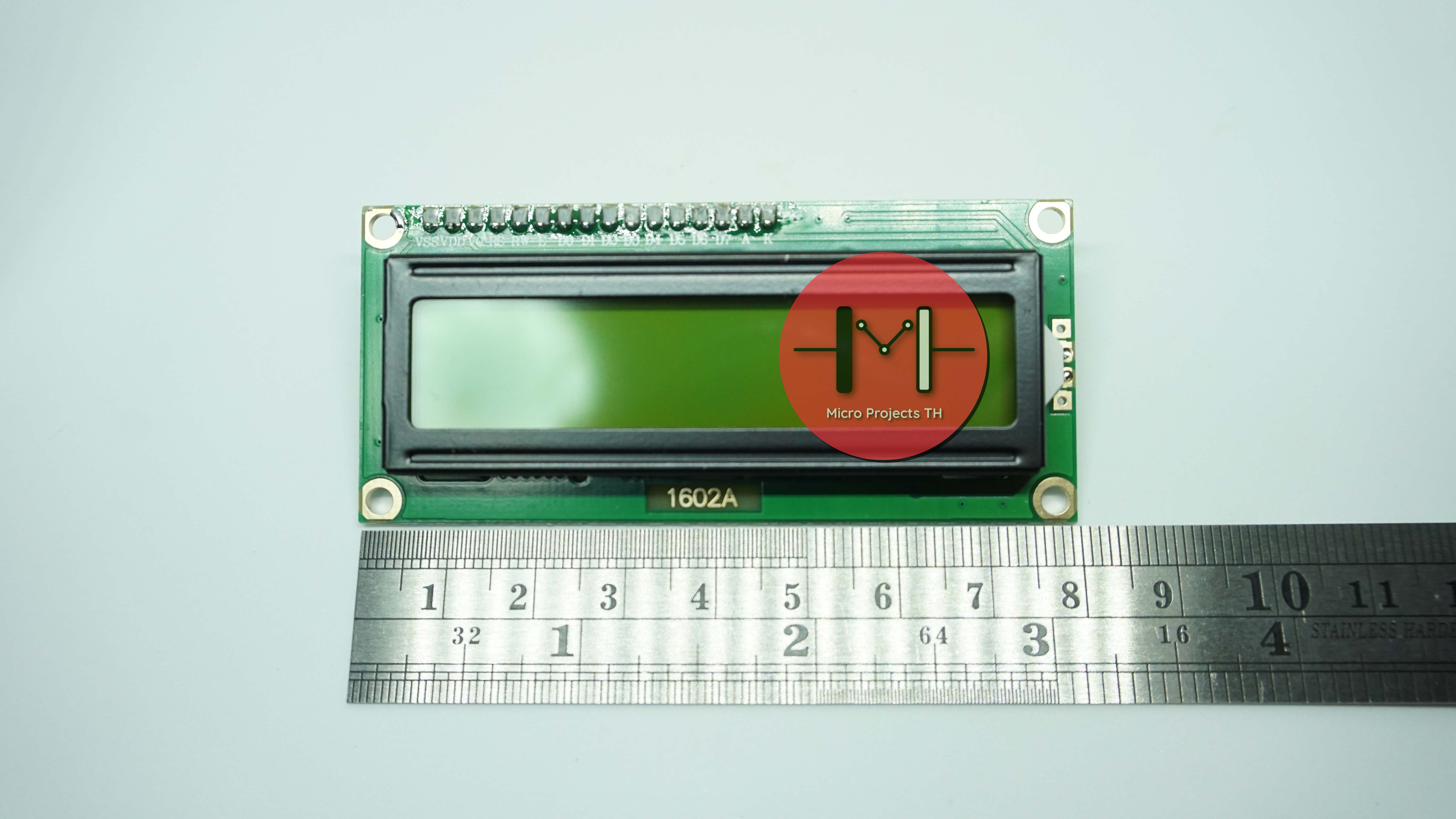 LCD 1602 (Yellow Screen) โมดูลจอแสดงผล 16x2 อักขระ พร้อม I2C Module