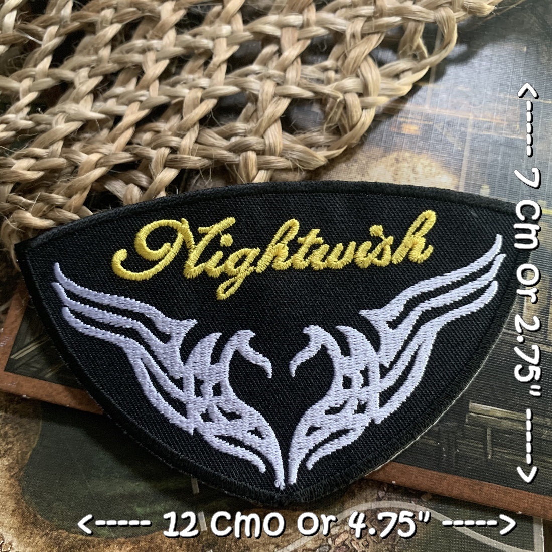 Nightwish วงดนตรี ร็อค เฮฟวี่เมทัล พังค์ ตัวรีดแบบปัก อาร์มปัก ตัวรีดติดเสื้อ ตัวรีด ติดกระเป๋า ติดหมวก ติดแจ๊คเก็ต Rock Iron on Embroidered Patch