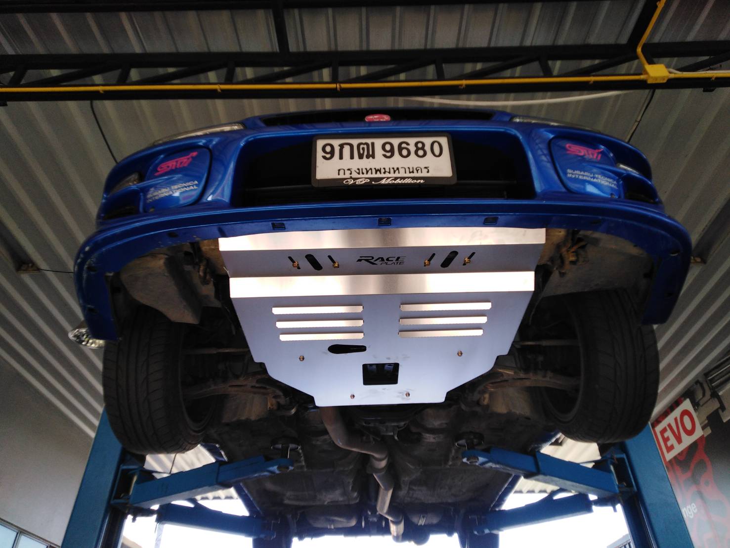 แผ่นปิดใต้ห้องเครื่องอลูมิเนียม Subaru Impreza GC Raceplate_Undertray