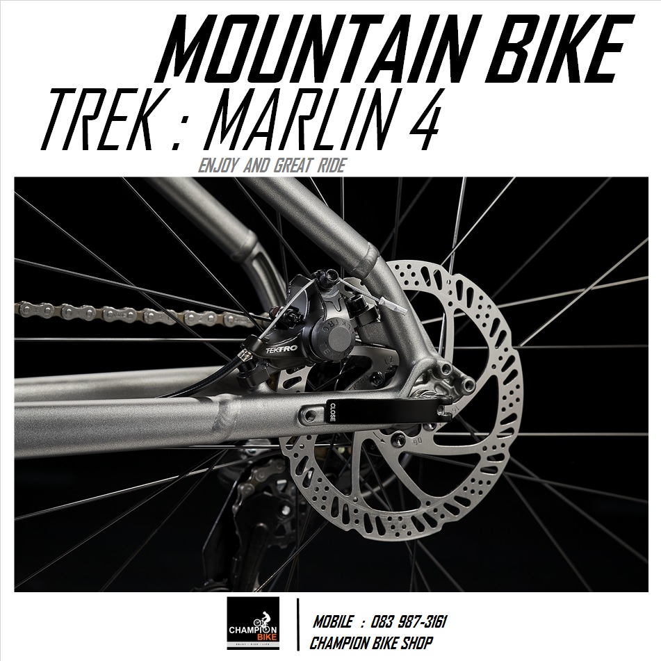 จักรยานเสือภูเขา TREK MARLIN 4 DISC MOUNTAIN BIKE - 2022 สีน้ำตาลเทา-แดง