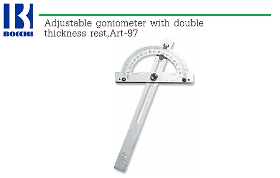 BOCCHI,Adjustable goniometer with double thickness rest,Art-97