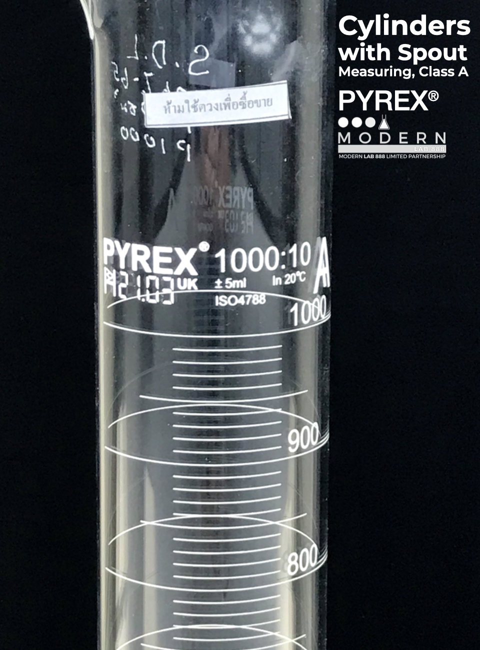 กระบอกตวง / Cylinders with Spout, Measuring, Class A, PYREX