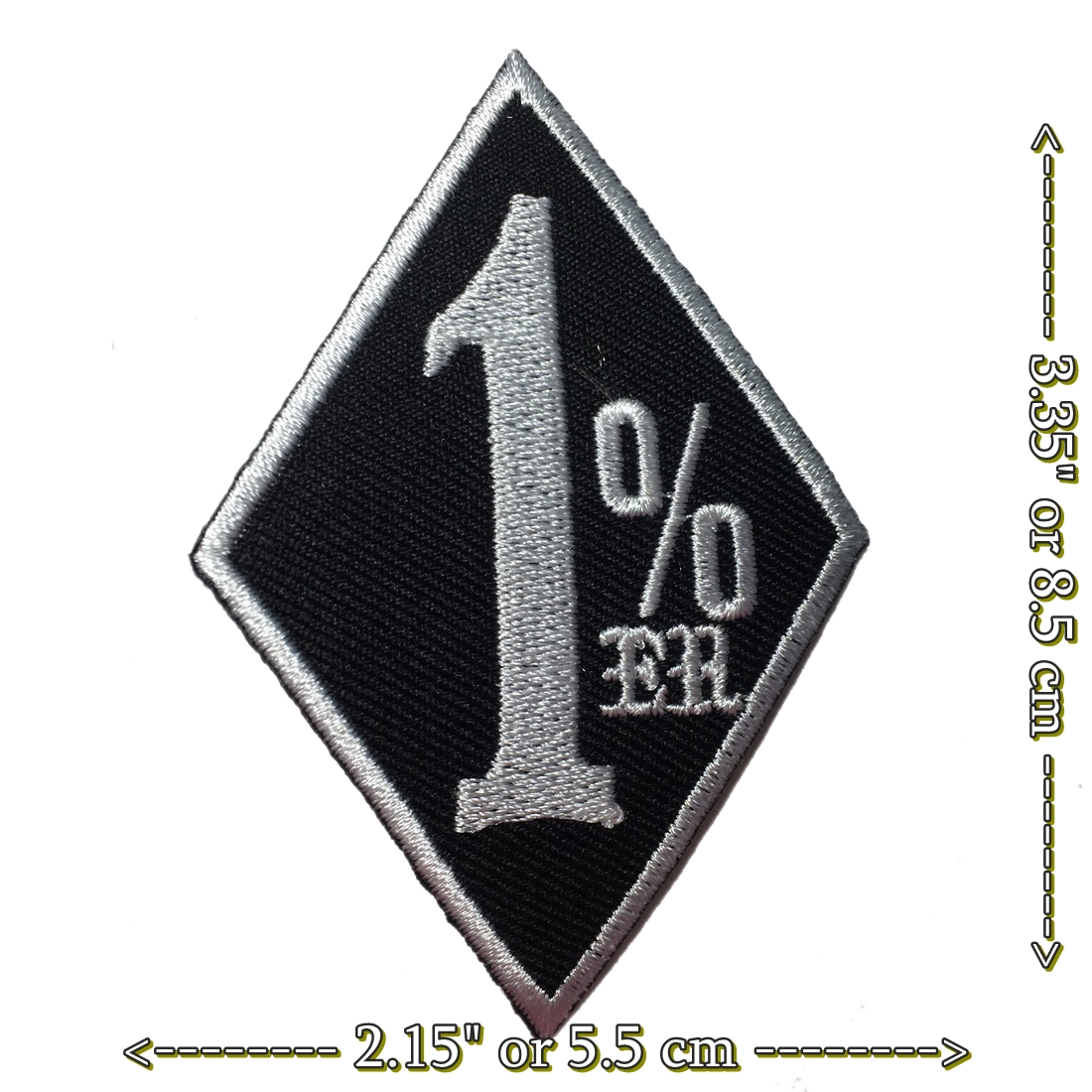 1%er ตัวรีดติดเสื้อ อาร์มรีด อาร์มปัก ตกแต่งเสื้อผ้า หมวก กระเป๋า แจ๊คเก็ตยีนส์ Racing Embroidered Iron on Patch