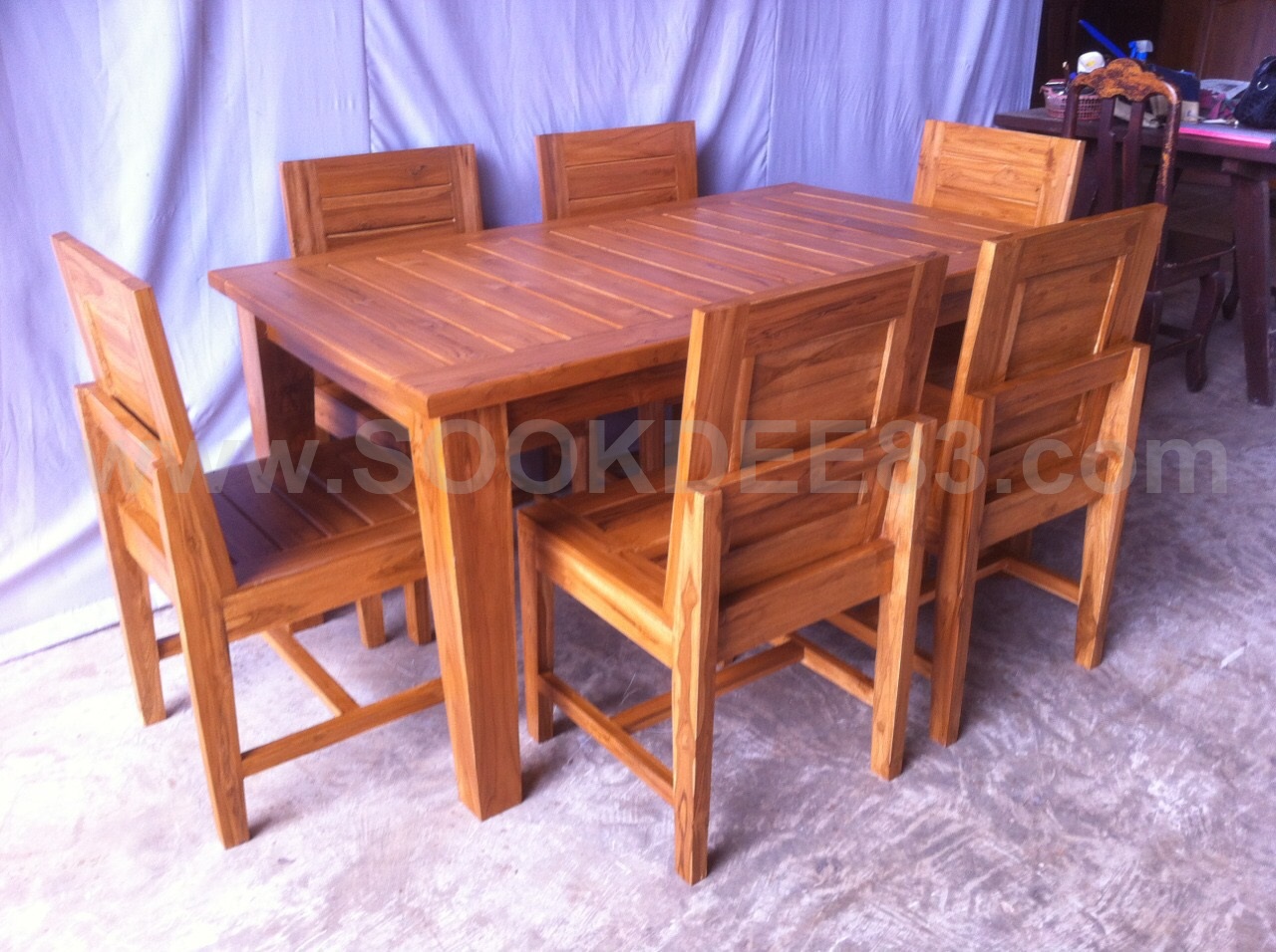 ชุดโต๊ะกินข้าวสุดคุ้ม เก้าอี้ 6 ตัว