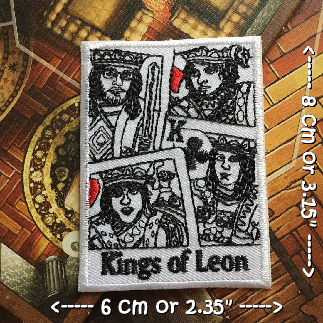 Kings of Leon วงดนตรี ร็อค เฮฟวี่เมทัล พังค์ ตัวรีดแบบปัก อาร์มปัก ตัวรีดติดเสื้อ ตัวรีด ติดกระเป๋า ติดหมวก ติดแจ๊คเก็ต Rock Iron on Embroidered Patch