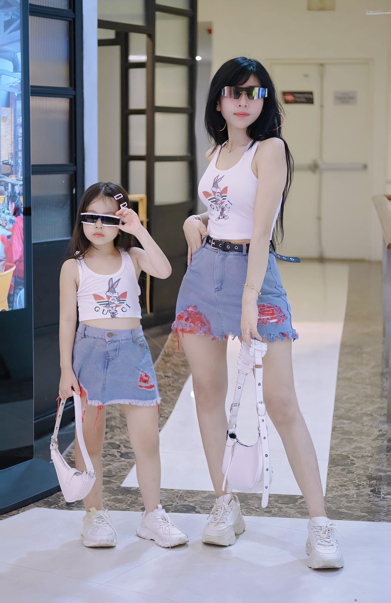 A4.58🔥พร้อมส่ง Set gu ci กระต่าย แม่_ลูก งานแท้นำเข้าเนียดนาม