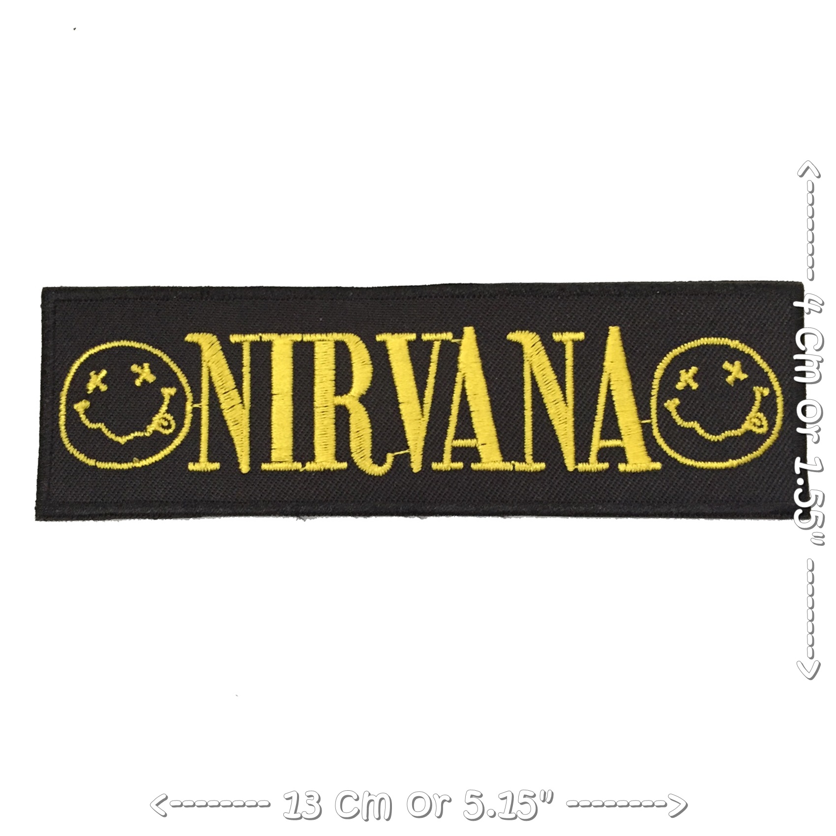 Nirvana วงดนตรี ร็อค เฮฟวี่เมทัล พังค์ ตัวรีดแบบปัก อาร์มปัก ตัวรีดติดเสื้อ ตัวรีด ติดกระเป๋า ติดหมวก ติดแจ๊คเก็ต Rock Iron on Embroidered Patch