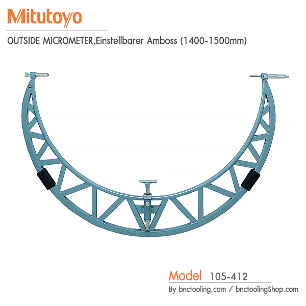 Mitutoyo,OUTSIDE MICROMETER,Einstellbarer Amboss (1400-1500mm),105-412