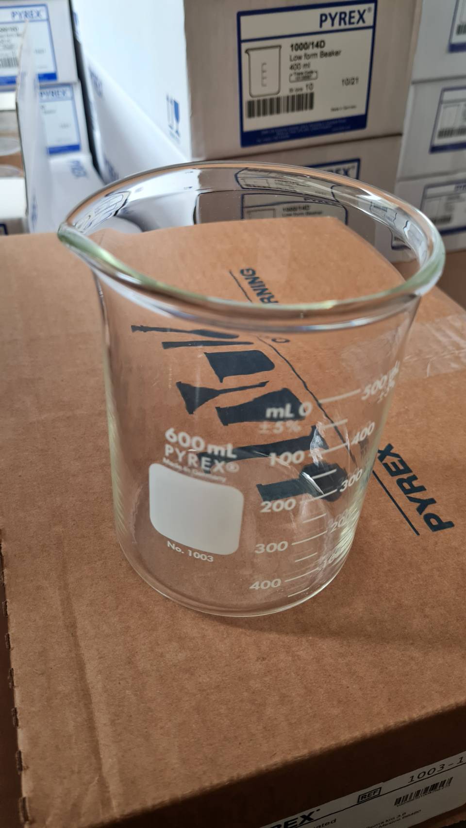 บีกเกอร์ทรงเตี้ยแบบหนา / Beaker, Low Form, Griffin, Heavy Duty, PYREX