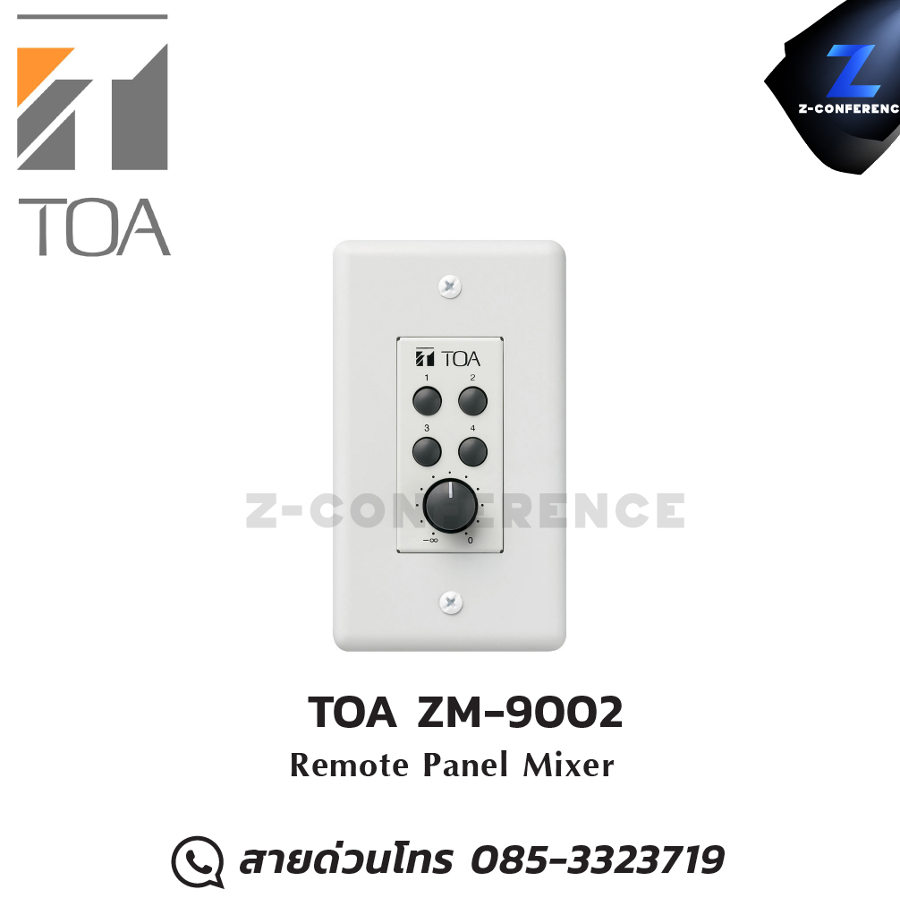 TOA ZM-9002 Remote Panel Mixer มิกเซอร์ , mixer , มิกเครื่องเสียง , มิกเซอร์ดิจิตอล , มิ๊กดิจิตอล
