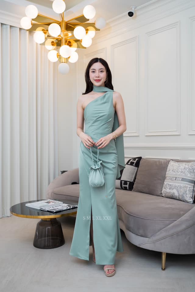 ชุดเพื่อนเจ้าสาว-ชุดไปงานแต่งงานธีมงานสีเขียวพาสเทล-งานแต่งงานธีมสีเขียวพาสเทล