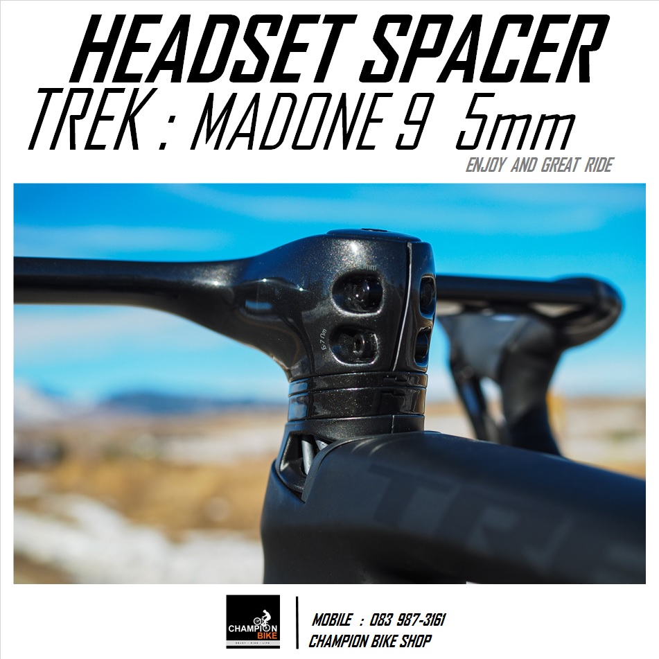 แหวนรองคอTREK MADONE 9 SERIES หนา 5mm HEADSET SPACER CARBON FOR INTEGRATED HANDLEBAR