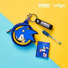 พวงกุญแจ สมุดโน๊ตจิ๋ว ปากกา Smiggle mini penpal keychain- sonic