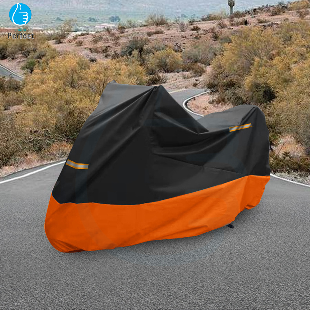 ผ้าคลุมรถมอเตอร์ไซค์ ผ้าคลุมรถจักรยาน ป้องกันแสงแดด กันฝน กันฝุ่น รุ่น 201D