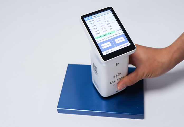 Linshang LS173,Digital Colorimeter, Color Analyzer Colorchecker LS173, D/8° Mobile APP Easy to Use Incl. PC Software Touch Screen Acrylic,