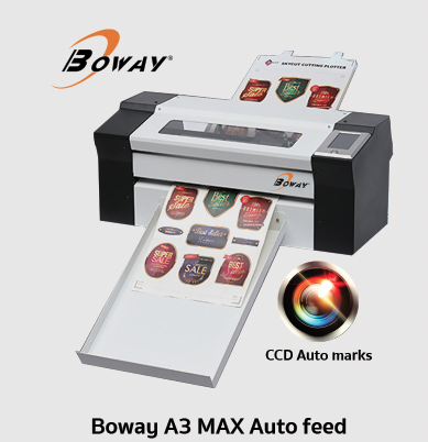 เครื่องไดคัทสติ๊กเกอร์ Boway A3 MAX Auto feed