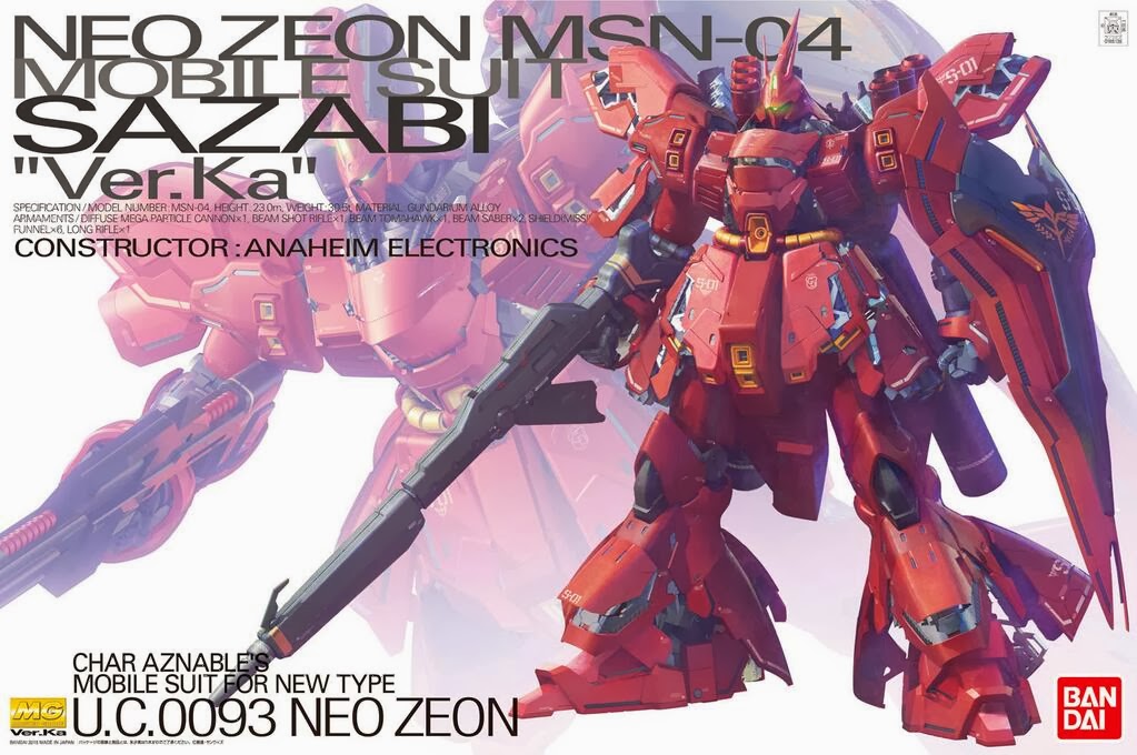 MG 1/100 MSN-04 Sazabi Ver.KA