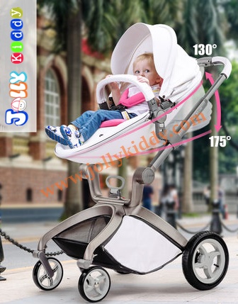 รถเข็นเด็ก Premium design Ovule basket เเบบ High landscape สีขาว ฺ/ สีน้ำตาล