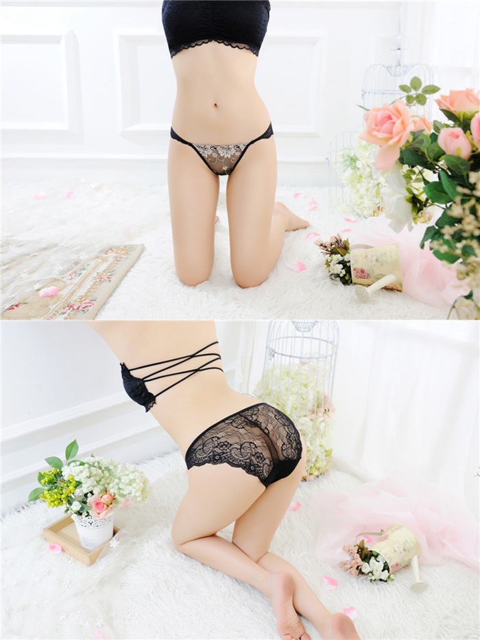 NA037 กางเกงในเซ็กซี่ กางเกงในซีทรูปักลายลูกไม้ ด้านหน้าเป็นผ้าซีทรูปักลายลูกไม้สวยๆด้านหลังเป็นผ้าลูกไม้เนื้อนิ่มๆตามรูปเลยค่ะ