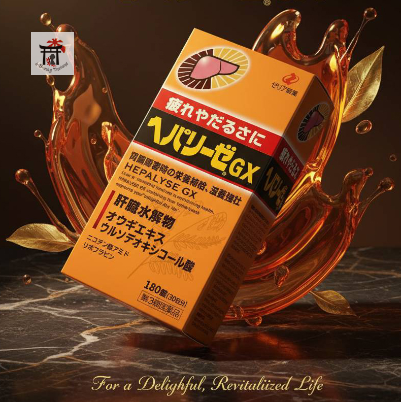 Hepalyse GX รุ่นท็อปสุดของอาหารเสริมบำรุงตับ สูตรเข้มข้น ตัวใหม่ล่าสุด! มีส่วนผสมหลายชนิดที่เน้นดีท็อกซ์ตับและลดการอักเสบตับโดยตรง ขนาด 180 เม็ด