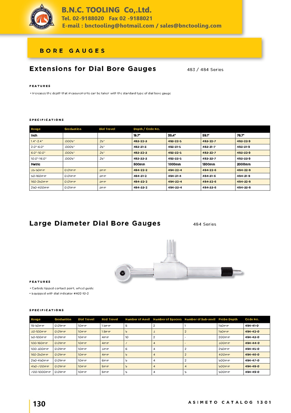 ASIMETO,P130,Large Diameter Dial Bore Gauges,484-41-0