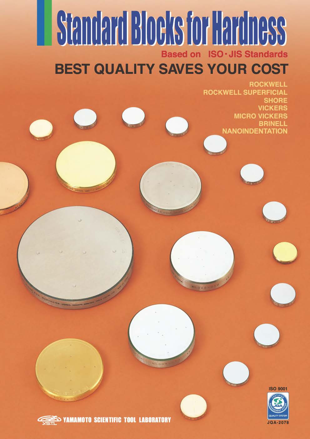 ก้อนความแข็งมาตรฐาน,HRBW62, Hardness Test block HRBW62, YSTL's Hardness Blocks , Standard Blocks for Hardness, Yamamoto Scientific Tool Laboratory (YSTL),